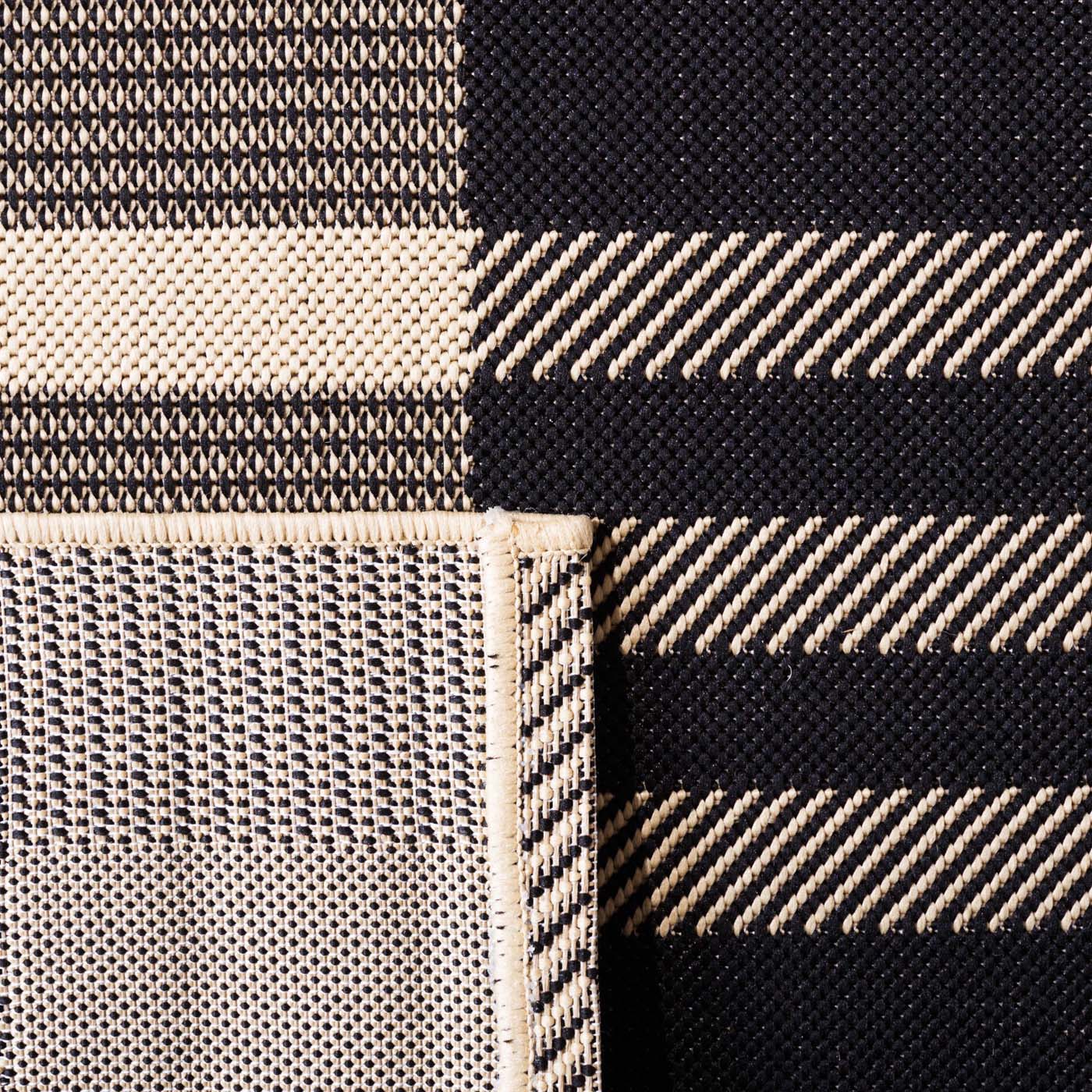 Safavieh Courtyard 201 Rug, CY6201 - Black / Bone