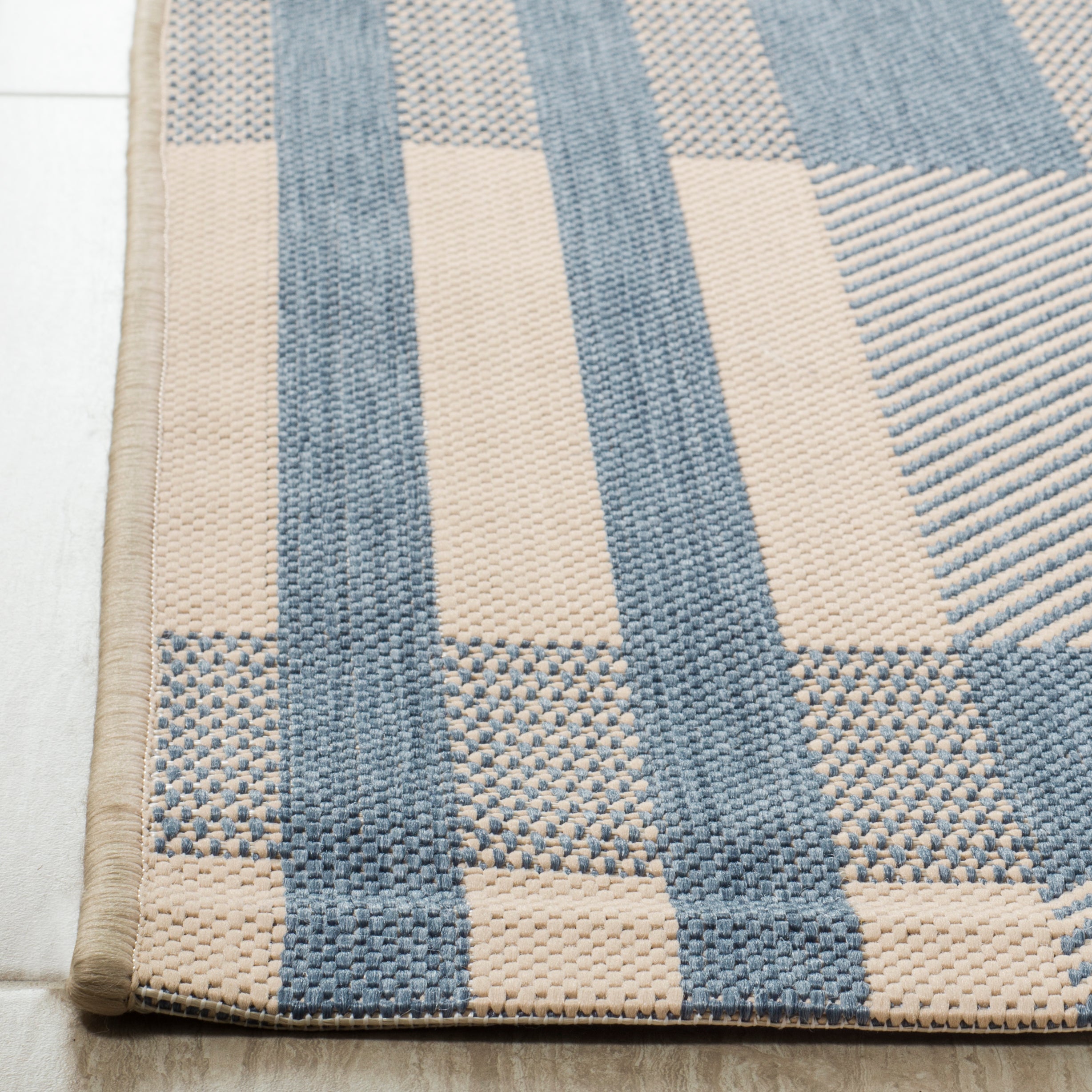 Safavieh Courtyard 201 Rug, CY6201 - Beige / Blue