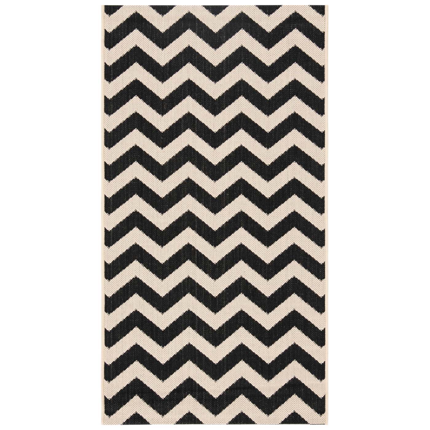 Safavieh Courtyard 244 Rug, CY6244 - Black / Beige