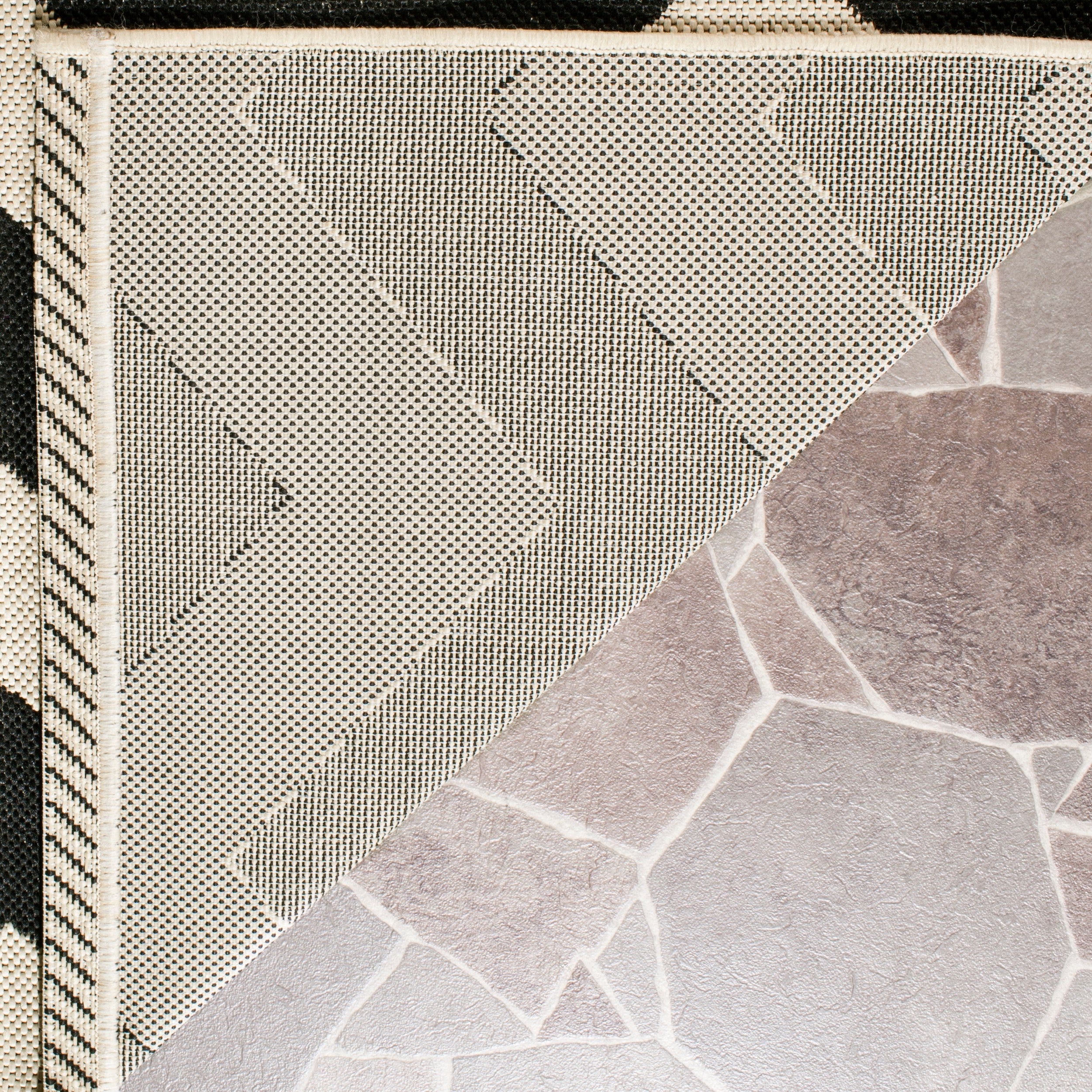 Safavieh Courtyard 244 Rug, CY6244 - Black / Beige