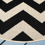 Safavieh Courtyard 244 Rug, CY6244 - Black / Beige