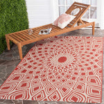 Safavieh Courtyard 616 Rug, CY6616 - RED / BEIGE