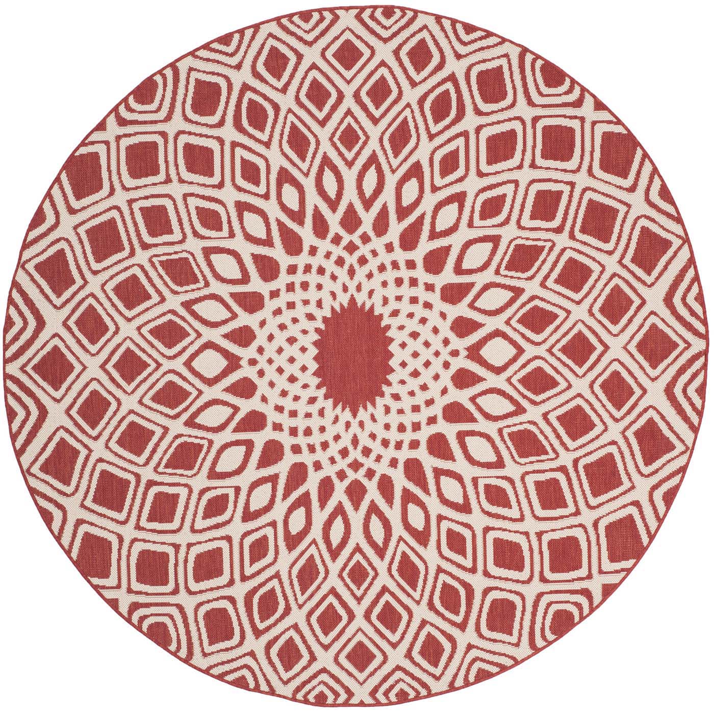 Safavieh Courtyard 616 Rug, CY6616 - RED / BEIGE