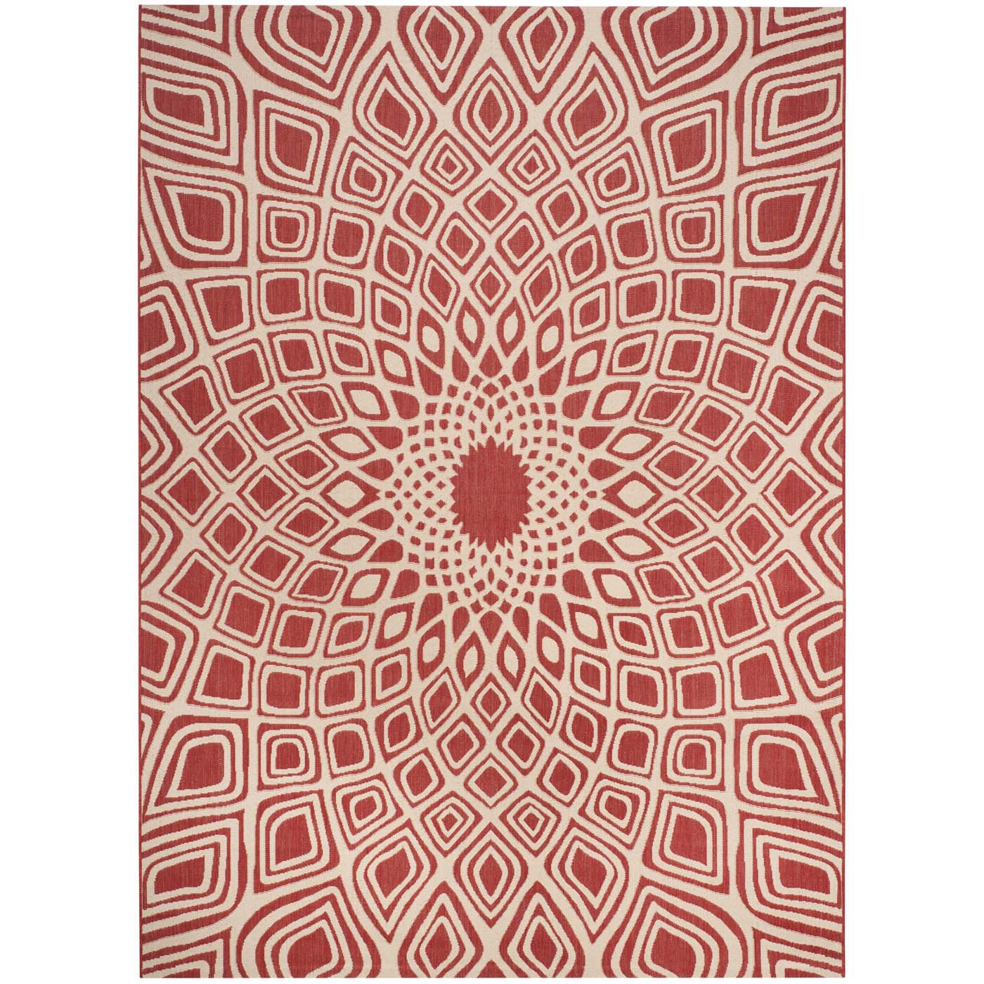 Safavieh Courtyard 616 Rug, CY6616 - RED / BEIGE