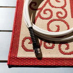 Safavieh Courtyard 824 Rug, CY6824 - NATURAL / RED