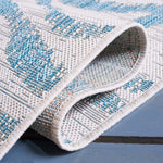 Safavieh Courtyard 444 Rug, CY8444 - IVORY / AQUA