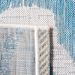 Safavieh Courtyard 444 Rug, CY8444 - IVORY / AQUA