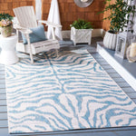 Safavieh Courtyard 444 Rug, CY8444 - IVORY / AQUA