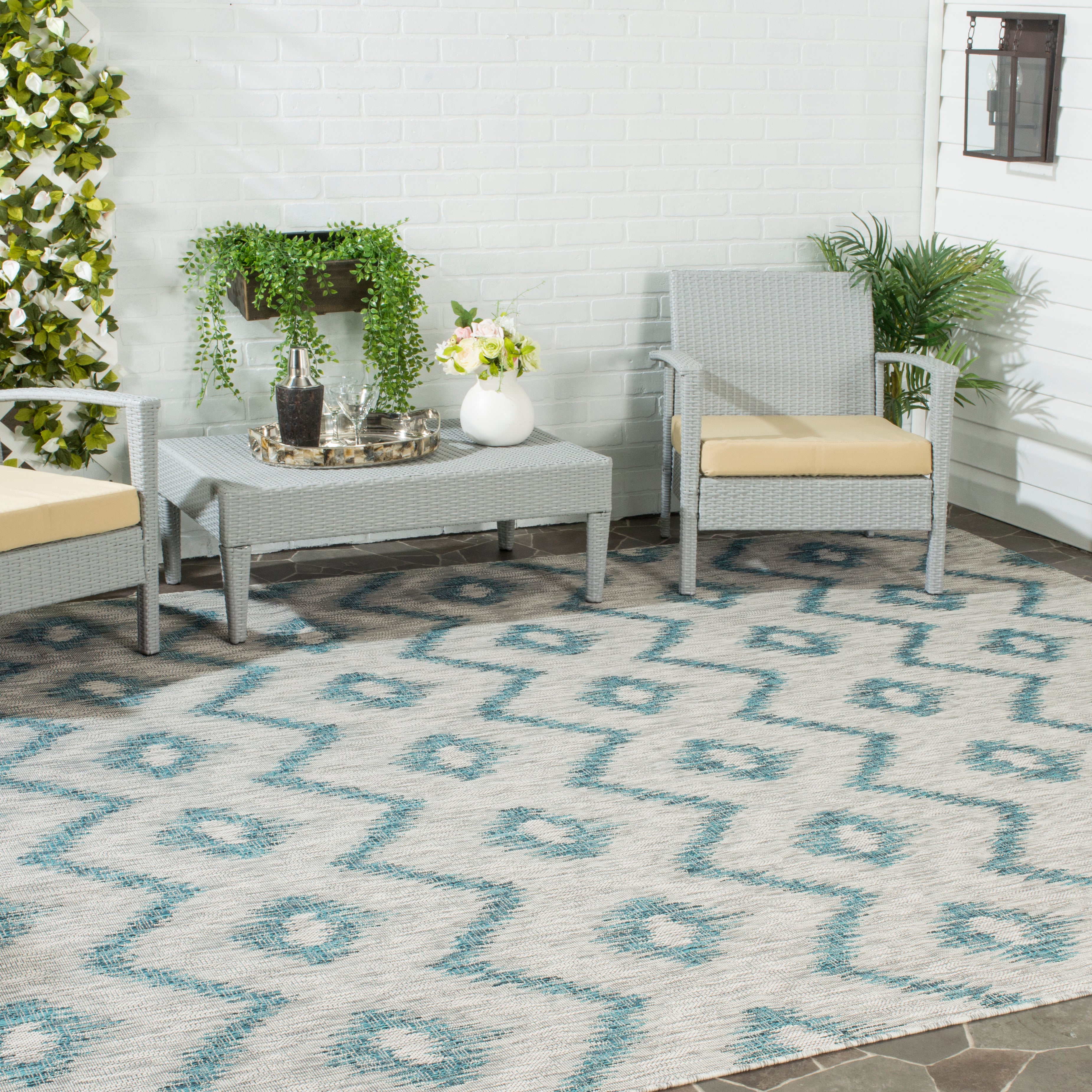 Safavieh Courtyard 463 Rug, CY8463 - GREY / BLUE