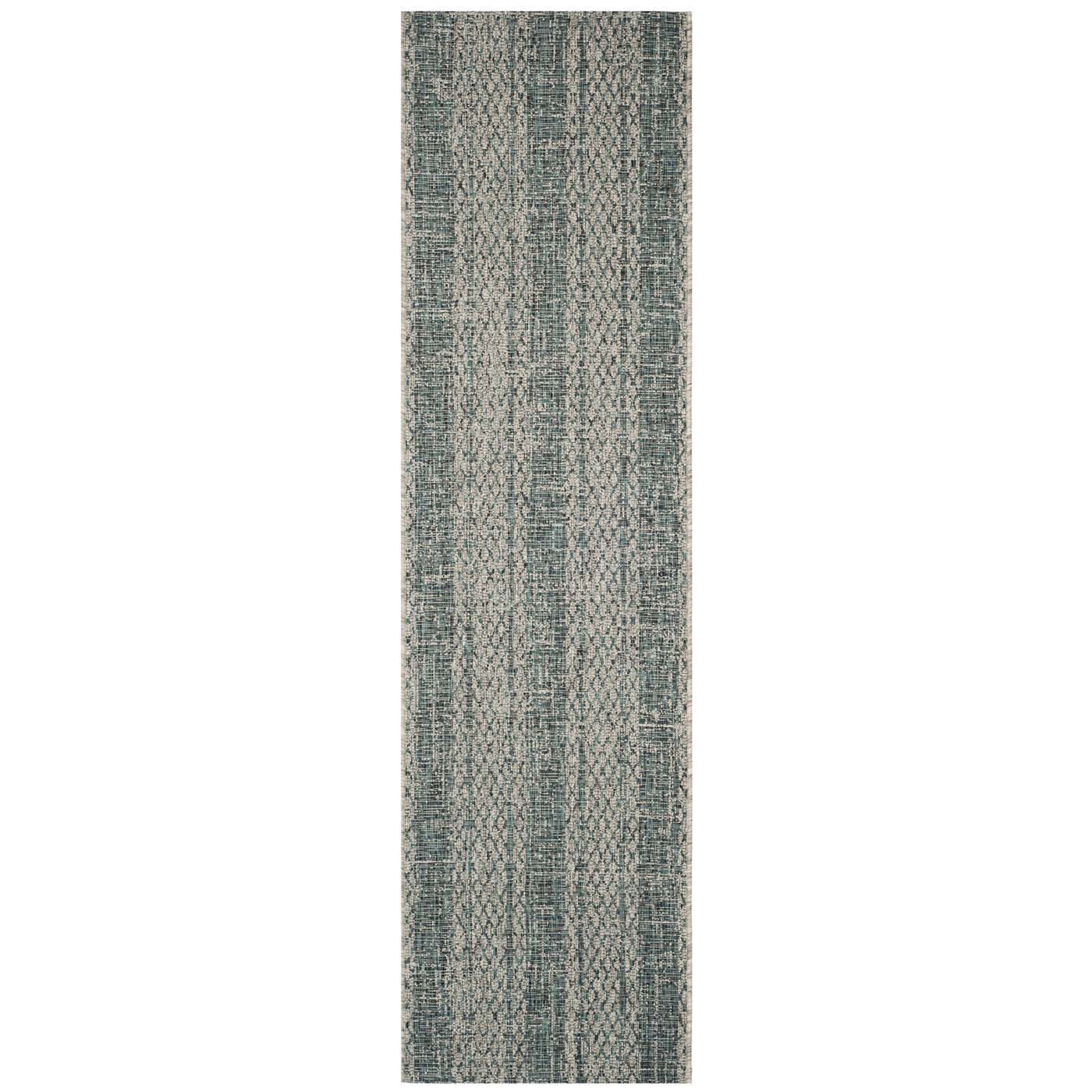 Safavieh Courtyard 736 Rug, CY8736 - LIGHT GREY / TEAL