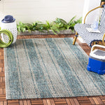Safavieh Courtyard 736 Rug, CY8736 - LIGHT GREY / TEAL