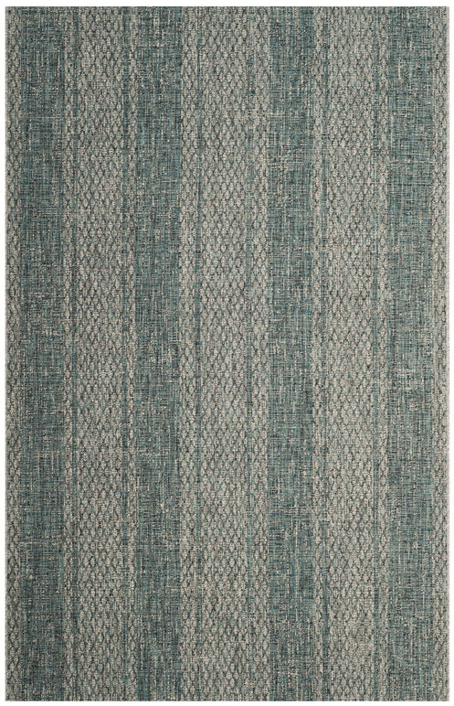 Safavieh Courtyard 736 Rug, CY8736 - LIGHT GREY / TEAL