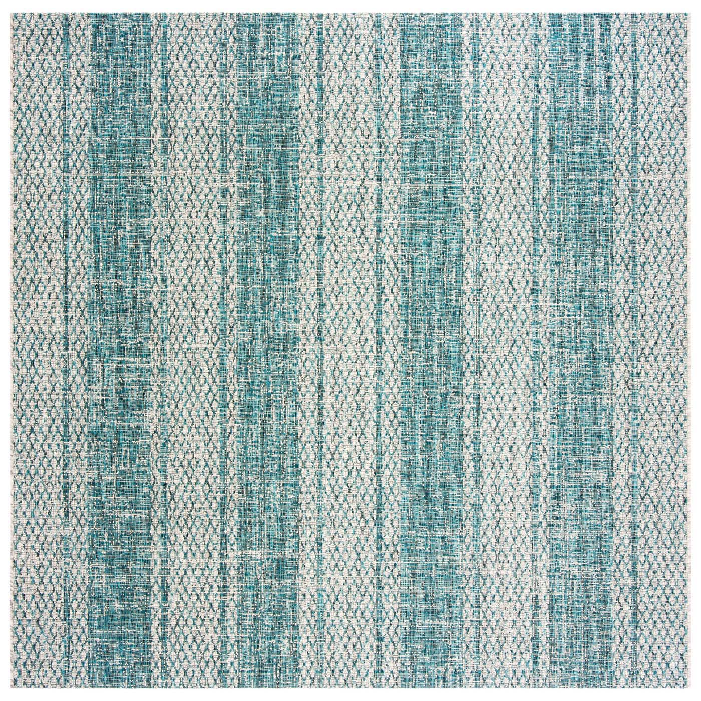 Safavieh Courtyard 736 Rug, CY8736 - LIGHT GREY / TEAL