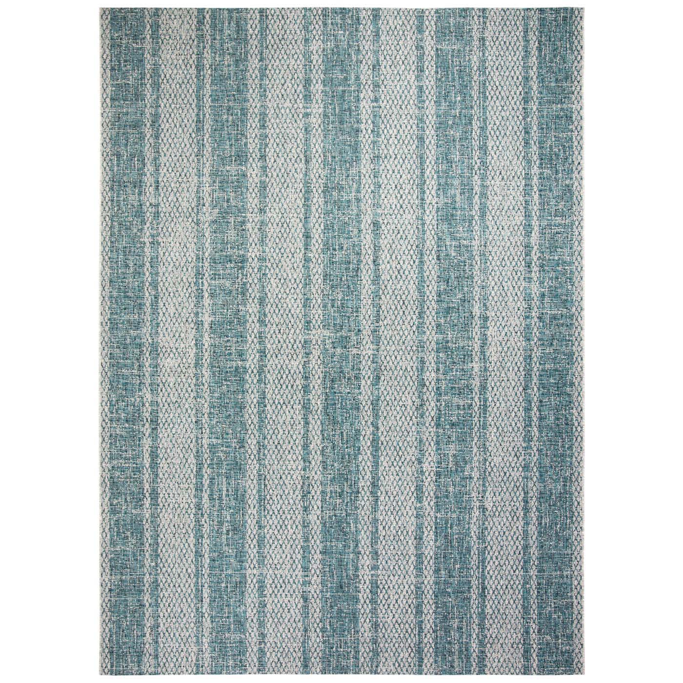 Safavieh Courtyard 736 Rug, CY8736 - LIGHT GREY / TEAL