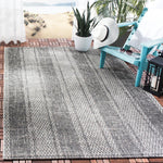 Safavieh Courtyard 736 Rug, CY8736 - LIGHT GREY / BLACK