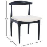 Safavieh Lionel Retro Dining Chair , DCH1003 - Black / White