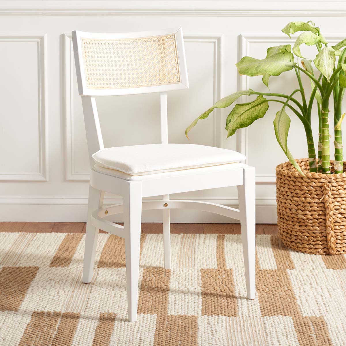 Safavieh Galway Cane Dining Chair , DCH1007 - White / Natural