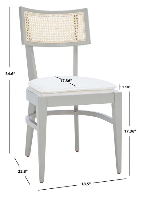 Safavieh Galway Cane Dining Chair , DCH1007 - Grey / Natural