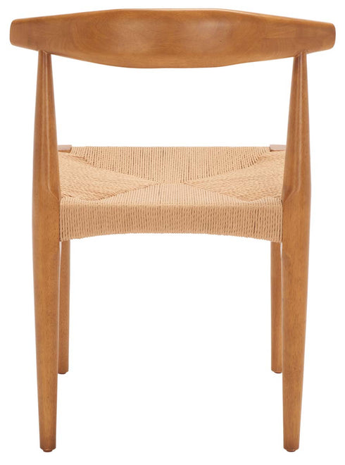 Safavieh Dagney Woven Chair , DCH1008 - Walnut Body / Natural Woven Seat