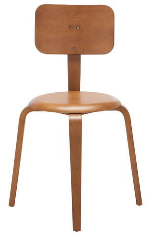 Safavieh Jo Upholstered Stackable Dining Chair , DCH1009 - Walnut