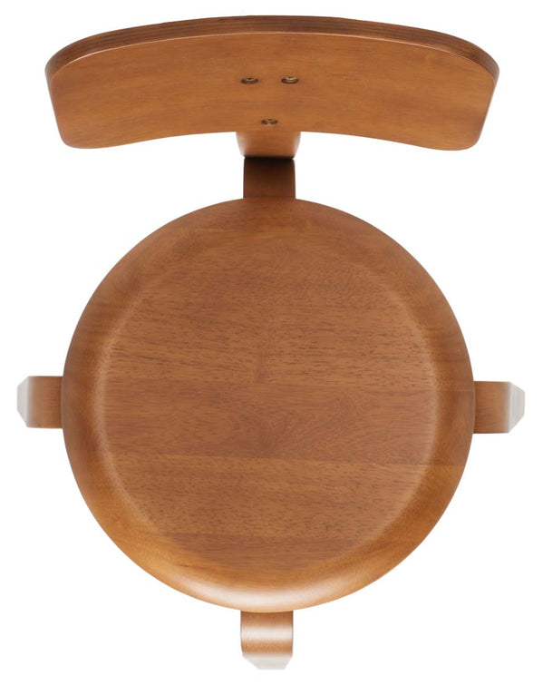 Safavieh Jo Upholstered Stackable Dining Chair , DCH1009 - Walnut