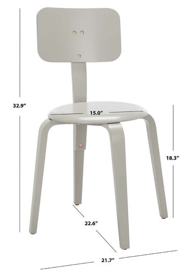 Safavieh Jo Upholstered Stackable Dining Chair , DCH1009 - Grey