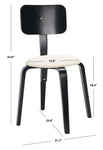 Safavieh Luella Stackable Dining Chair , DCH1010 - Black / Cream