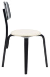 Safavieh Luella Stackable Dining Chair , DCH1010 - Black / Cream