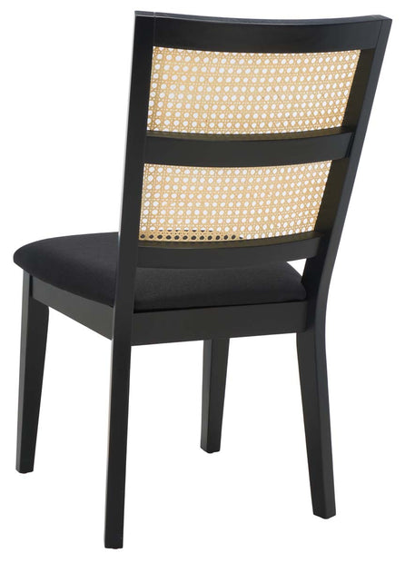 Safavieh Toril Dining Chair (Set of 2) , DCH1013 - Black / Black / Natural
