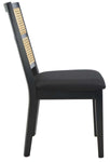 Safavieh Toril Dining Chair (Set of 2) , DCH1013 - Black / Black / Natural