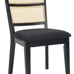 Safavieh Toril Dining Chair (Set of 2) , DCH1013 - Black / Black / Natural