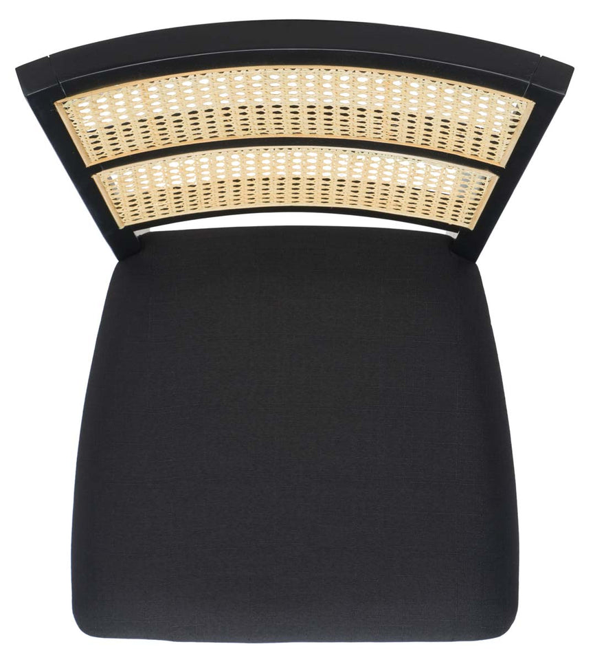 Safavieh Toril Dining Chair (Set of 2) , DCH1013 - Black / Black / Natural