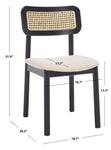Safavieh Egon Dining Chair , DCH1014 - Black/White (Set of 2)