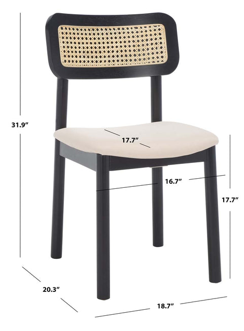 Safavieh Egon Dining Chair , DCH1014 - Black/White (Set of 2)
