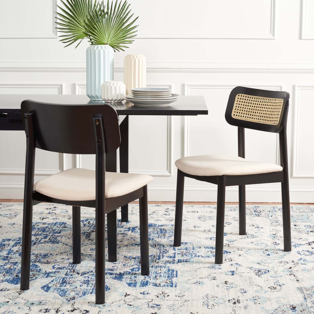 Safavieh Egon Dining Chair , DCH1014 - Black/White (Set of 2)