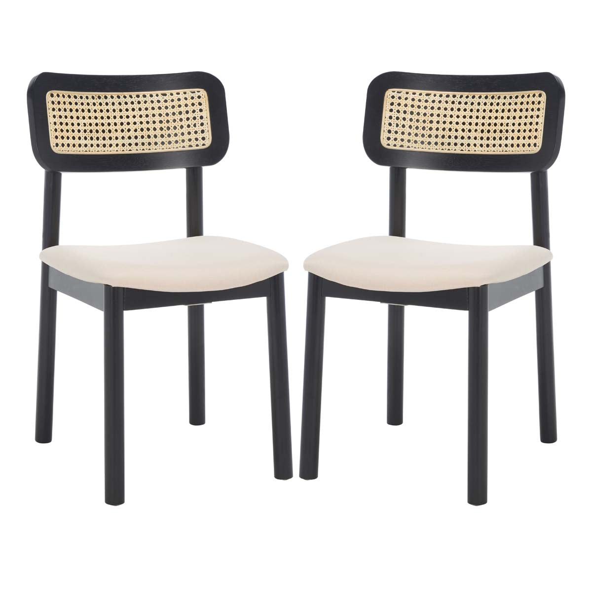 Safavieh Egon Dining Chair , DCH1014 - Black/White (Set of 2)