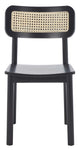 Safavieh Egon Dining Chair , DCH1014 - Black /Natural (Set of 2)