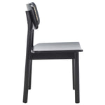 Safavieh Egon Dining Chair , DCH1014 - Black /Natural (Set of 2)