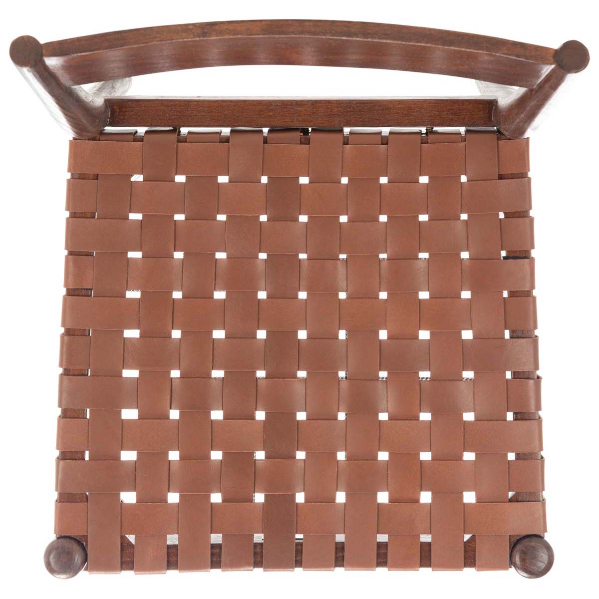 Safavieh Eluned Leather Dining Chair , DCH1201 - Cognac / Brown (Set of 2)