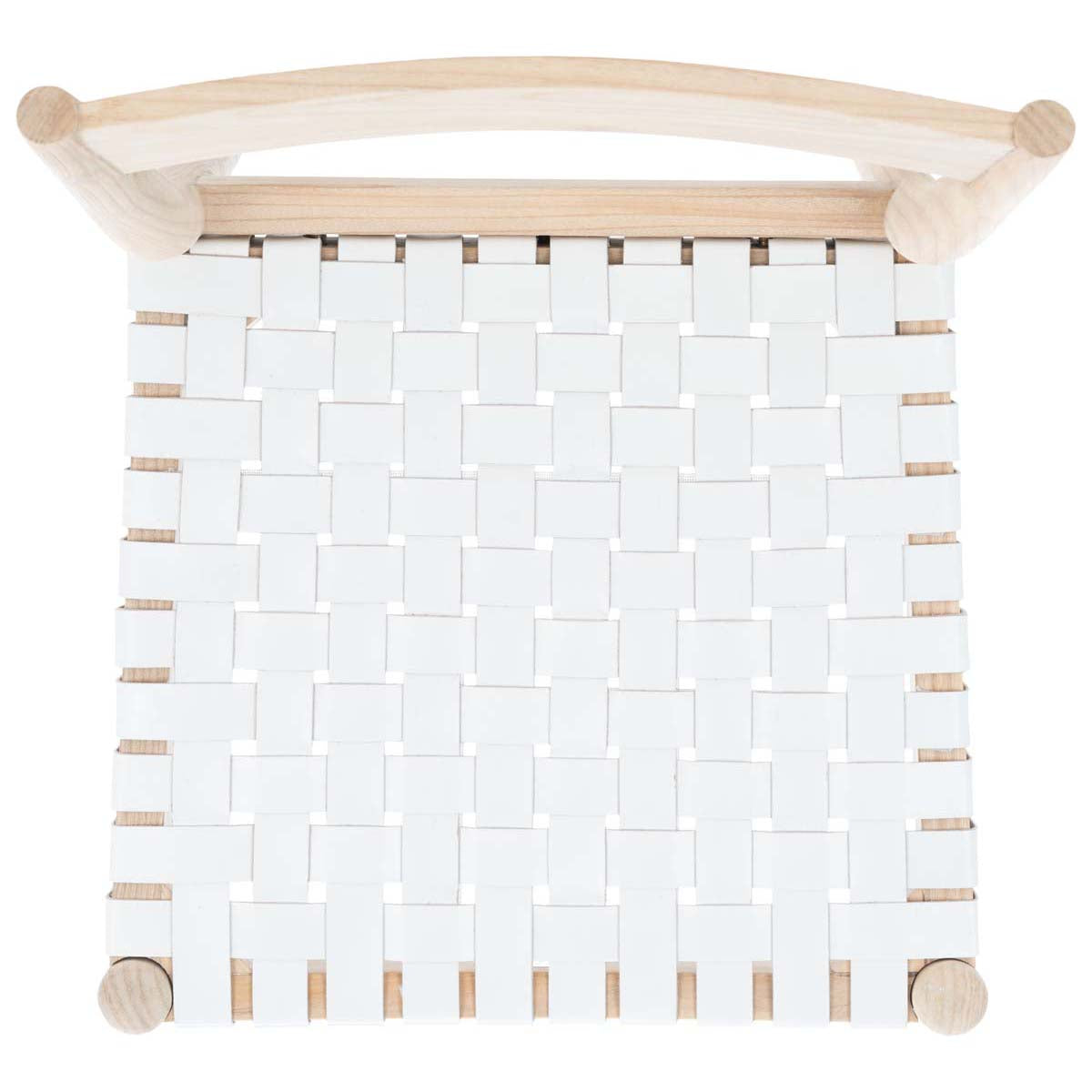 Safavieh Eluned Leather Dining Chair , DCH1201 - White / Natural (Set of 2)