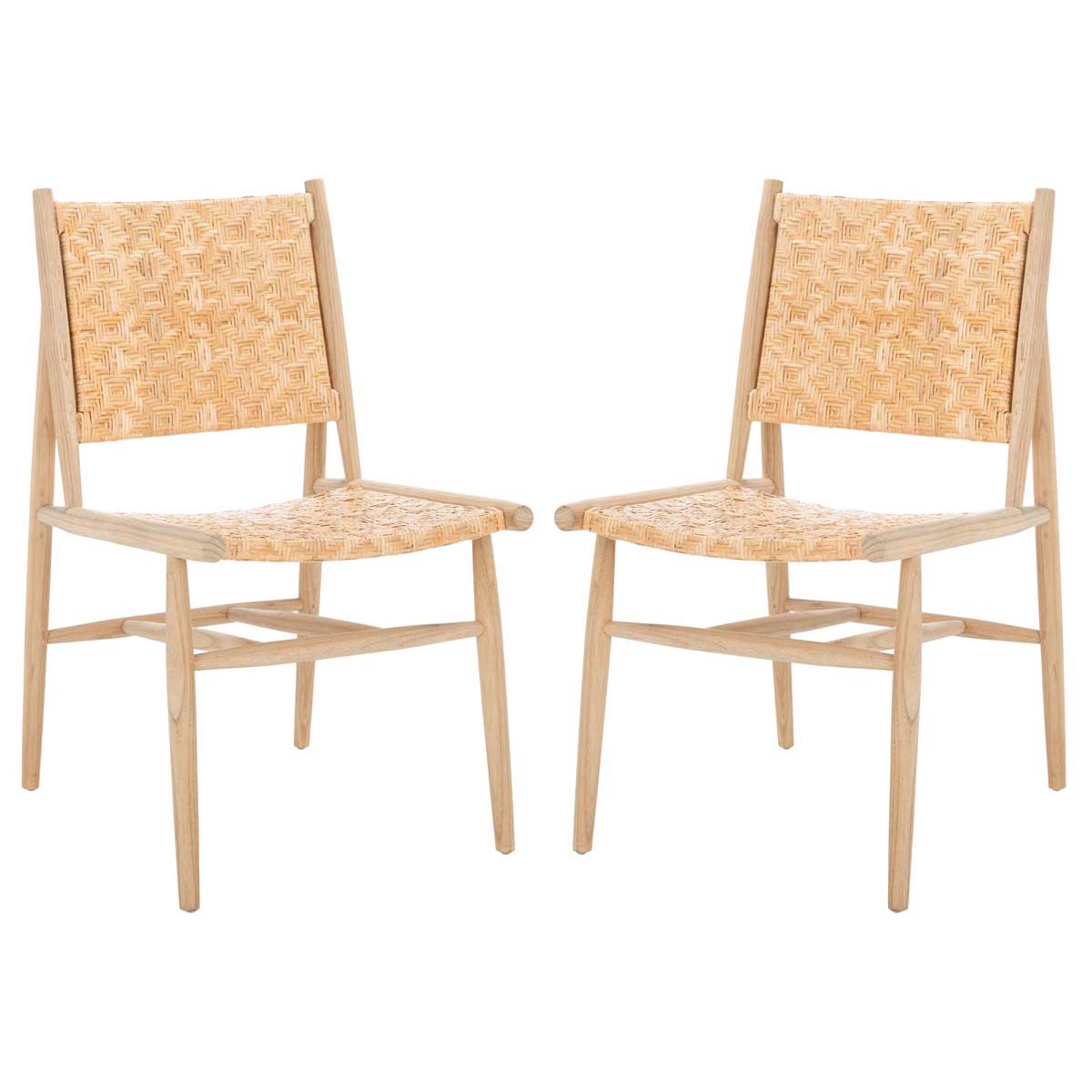 Safavieh Adira Rattan Dining Chair , DCH1202 - Natural (Set of 2)