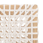 Safavieh Tyria Leather Dining Chair , DCH1203 - White / Natural (Set of 2)