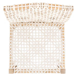 Safavieh Tyria Leather Dining Chair , DCH1203 - White / Natural (Set of 2)