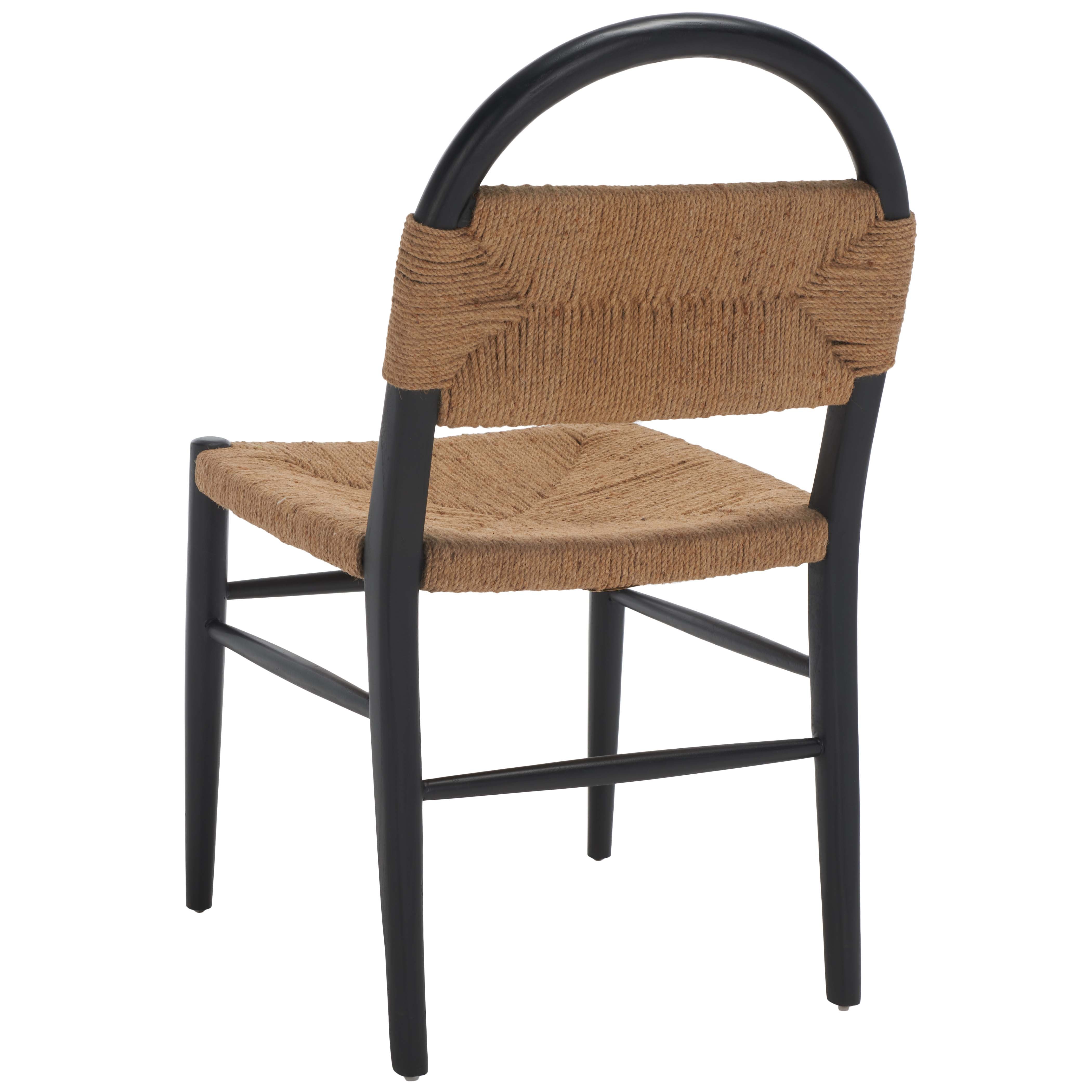 Safavieh Ottilie Dining Chair , DCH1206 - Black / Natural