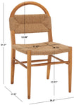 Safavieh Ottilie Dining Chair , DCH1206 - Brown/Natural