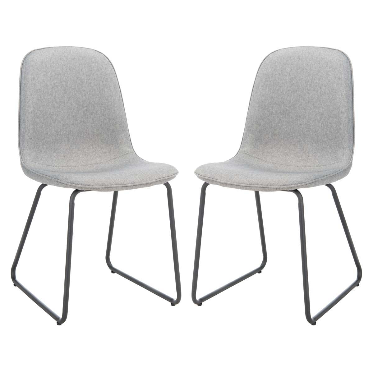 Safavieh Makalu Dining Chair , DCH2003 - Grey / Black (Set of 2)