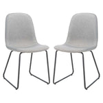 Safavieh Makalu Dining Chair , DCH2003 - Grey / Black (Set of 2)