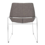 Safavieh Alexis Mid Century Dining Chair (Set of 2), DCH3000 - Ash Pu/Silver