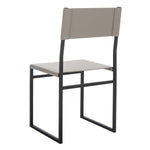 Safavieh Layne Dining Chair (Set of 2), DCH3003 - Light Grey / Black