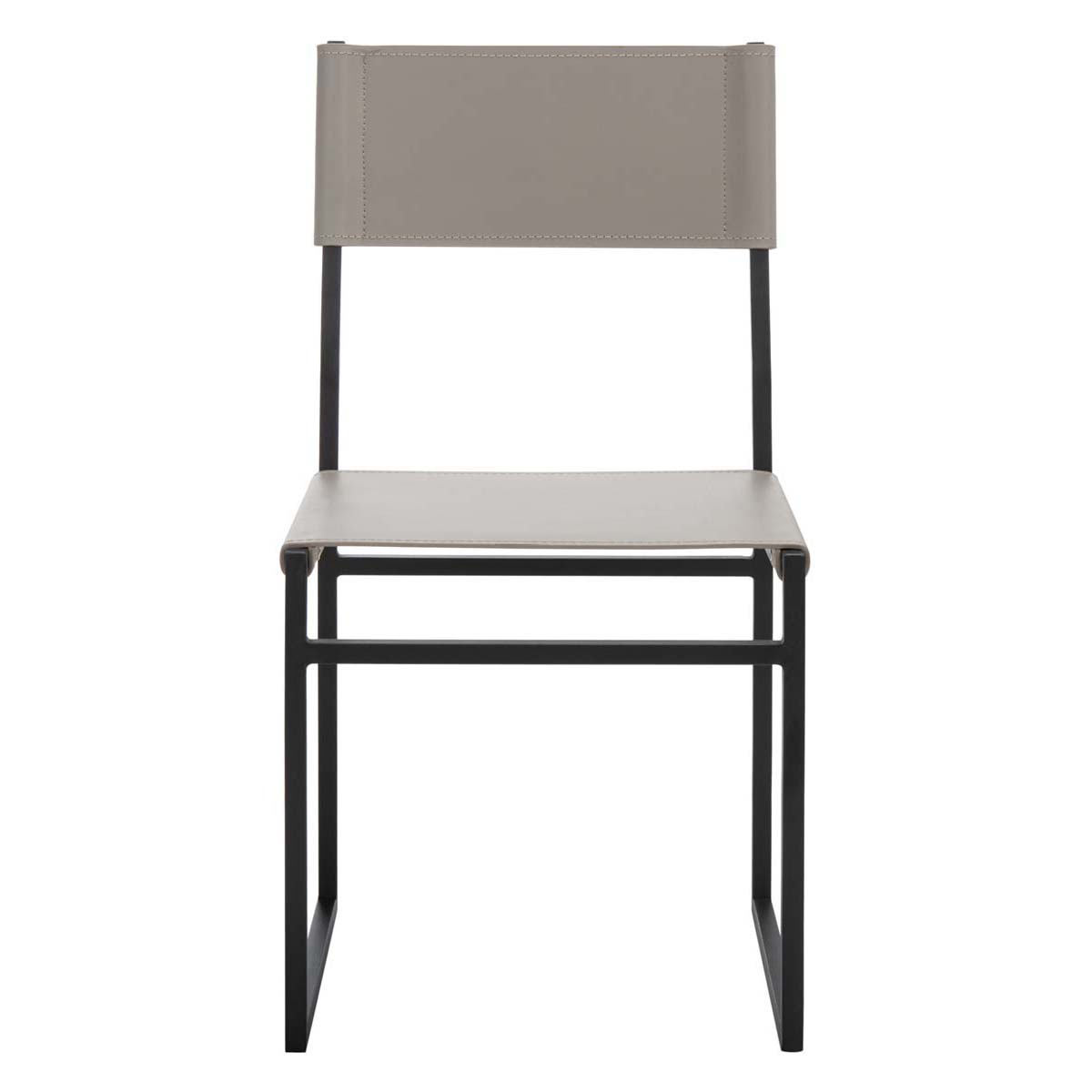 Safavieh Layne Dining Chair (Set of 2), DCH3003 - Light Grey / Black